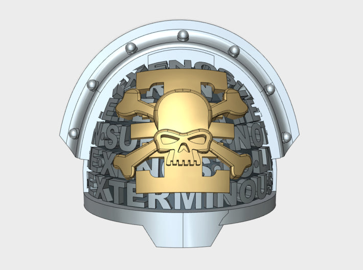 10x Xenos Hunters - G:13 Beta Pauldron 3d printed