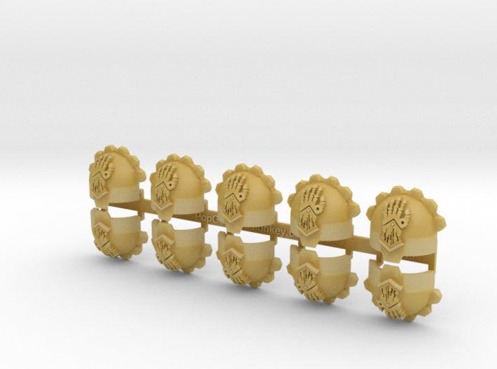 10x Cybornauts - T:10c Indomitus Prime Pads 3d printed