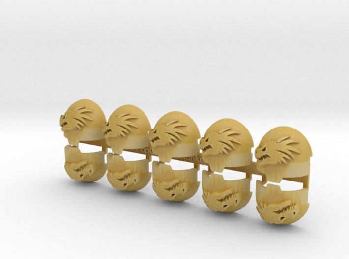 10x Dragon Head - T:10a Indomitus Prime Pads 3d printed