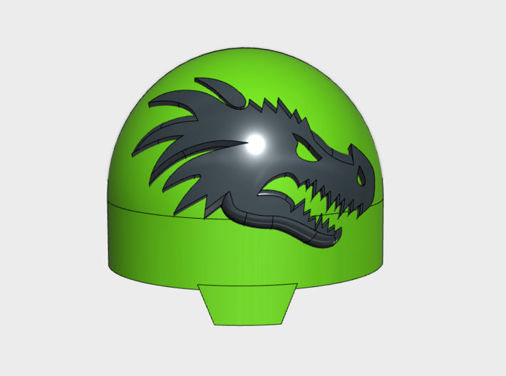 10x DragonHead (R)- T:10a Indomitus Prime Pads 3d printed