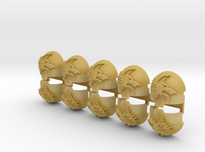 10x Shaggy Wolves (R)- T:10a Indomitus Prime Pads 3d printed