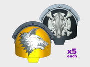 5x Shaggy Wolf w/Crux - T:10b Indomitus Prime Pads 3d printed