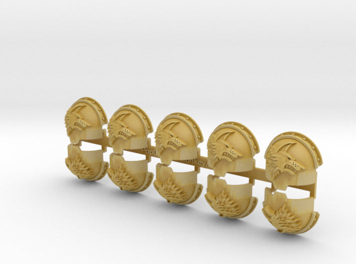 10x Shaggy Wolves (R)- T:10d Indomitus Prime Pads 3d printed