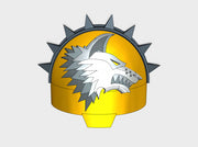 10x Shaggy Wolves (R)- T:10k Indomitus Prime Pads 3d printed