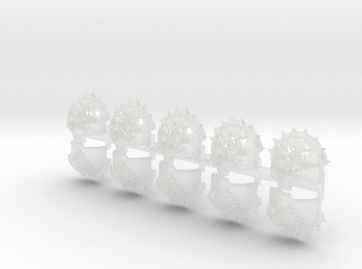 5x Shaggy Wolf w/Crux - T:10k Indomitus Prime Pads 3d printed