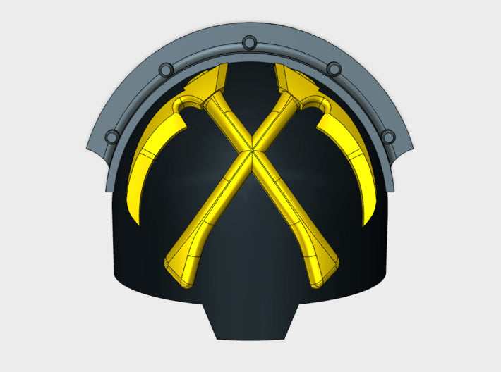 10x Emperor's Scythes - T:10b Indomitus Prime Pad 3d printed