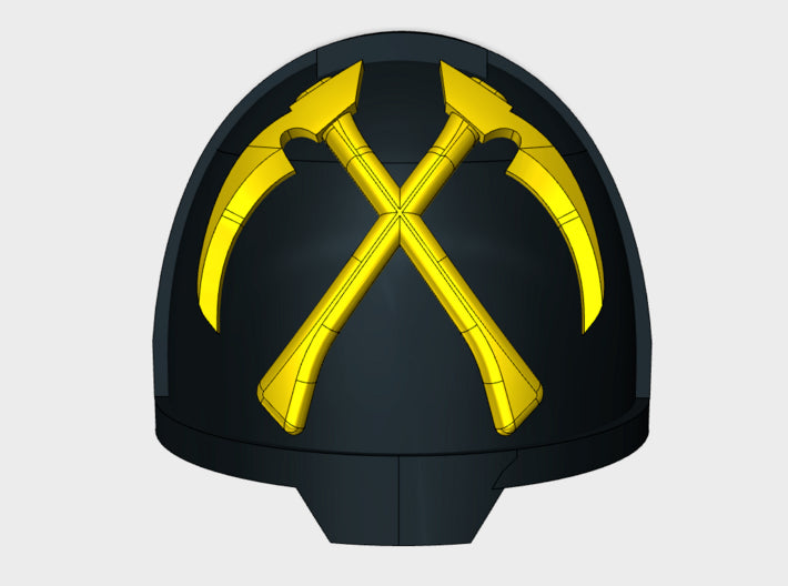 10x Emperor's Scythes - G:13a Shoulder Pads 3d printed