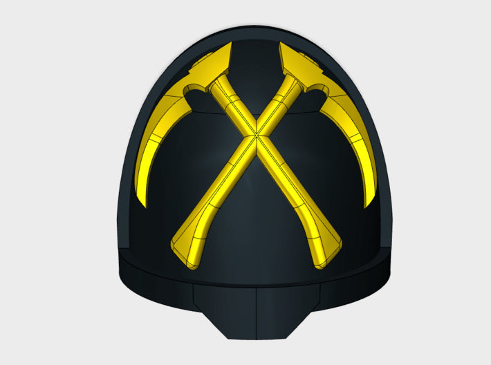 10x Emperor's Scythes - G:11a Shoulder Pads 3d printed