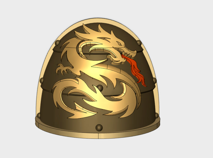 10x Draco Solaris - G:1a Right Shoulders 3d printed