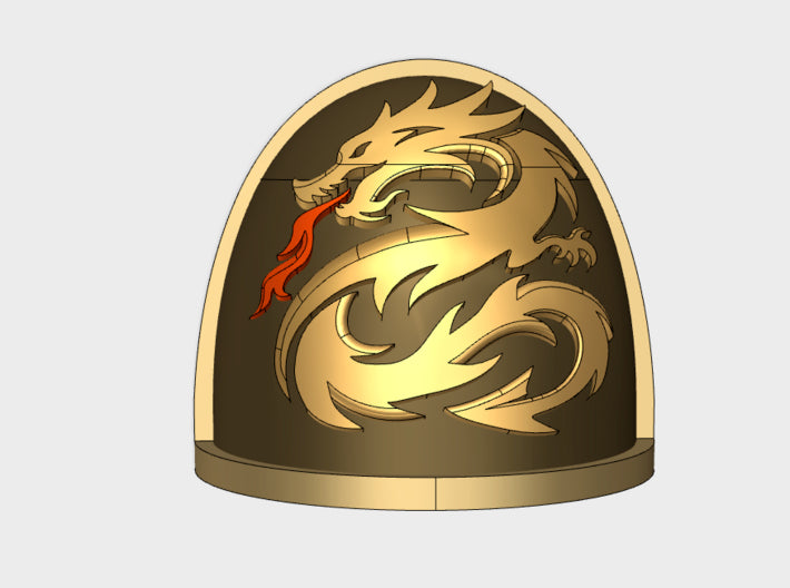 10x Draco Solaris - G:4a Shoulder Pads 3d printed