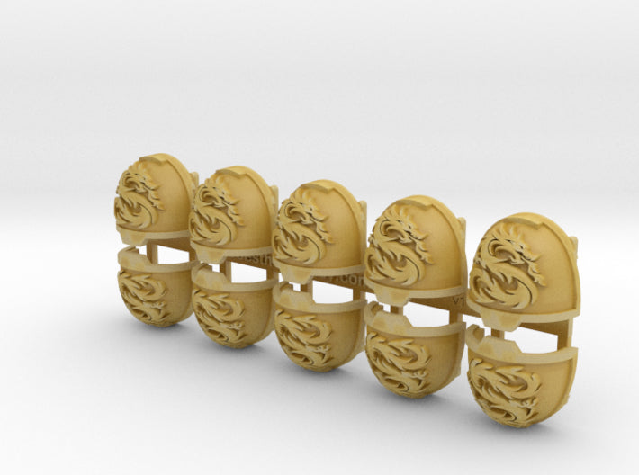 10x Draco Solaris - G:13a Right Shoulders 3d printed