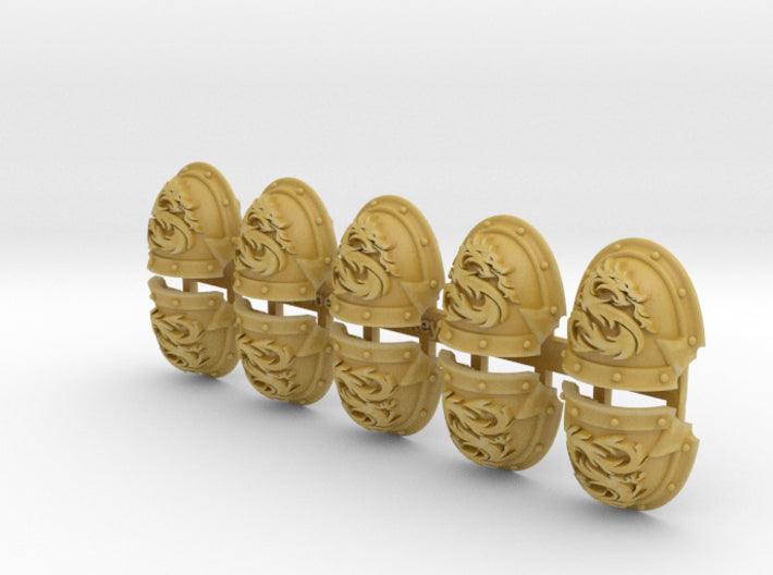 10x Draco Solaris - Right Abhorrent Shoulders 3d printed