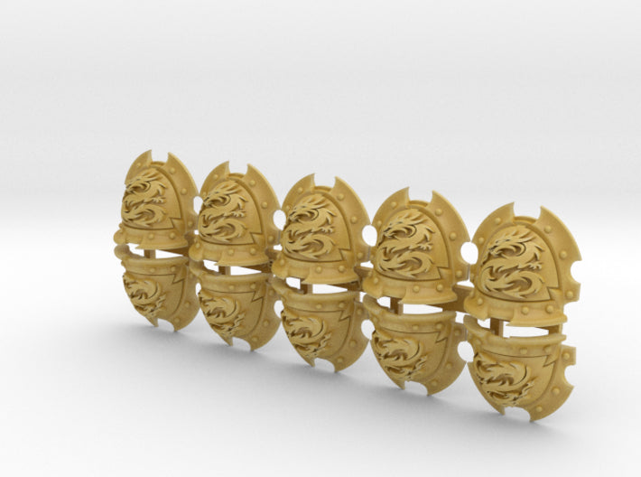 10x Draco Solaris - Rancor Shoulder Pads 3d printed