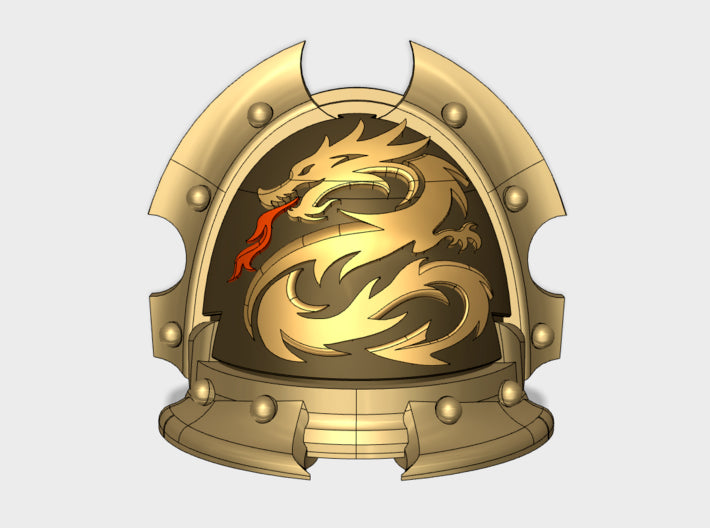 10x Draco Solaris - Rancor Shoulder Pads 3d printed