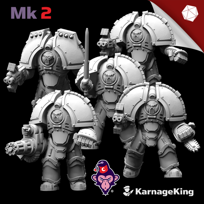 5x Saturnus Terminator Mk:2 Crusader Squads (OG)