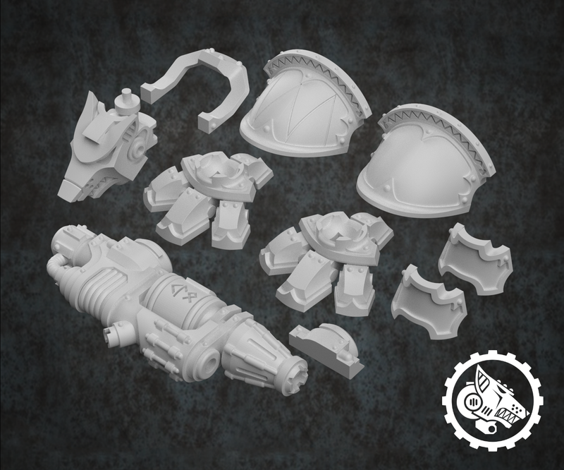 Squire Knight - Iron Wolf Conversion Kit w/Frost Spear Gun