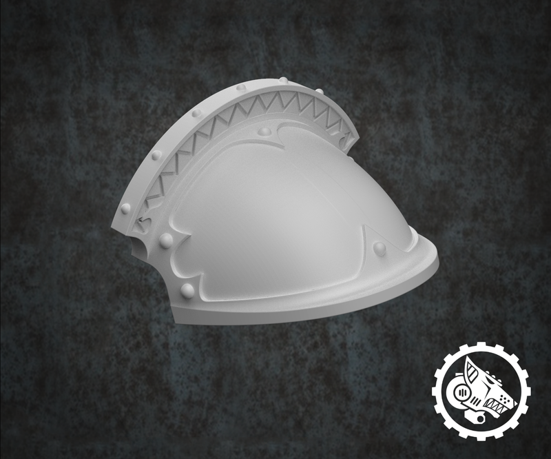 Plain - Iron Wolf Squire Knight Pauldron