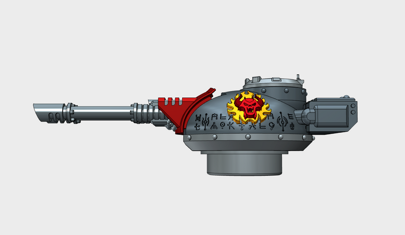 Burning Demon : Phobos Battle Tank Turret Set