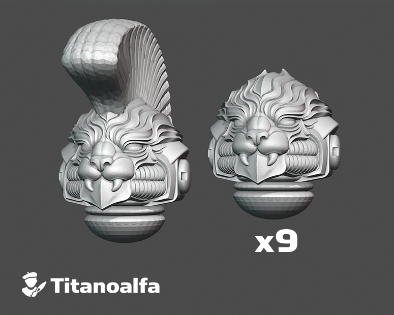 10x Leoni - G:10 Feline Helms : Squad 1