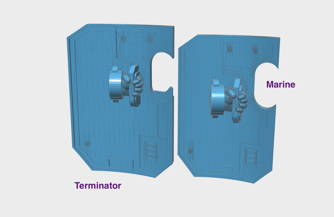 Base Right-Handed: Terminator Wall Shields