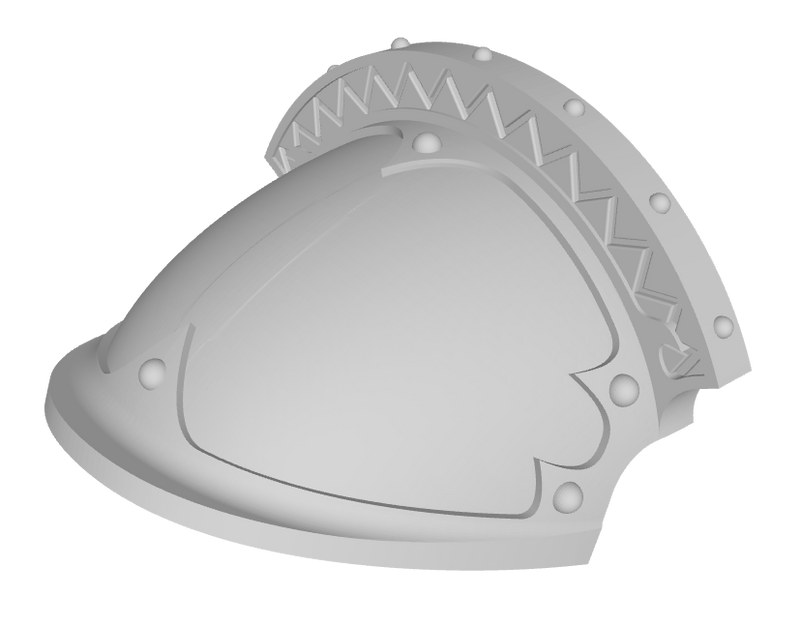 Plain - Iron Wolf Squire Knight Pauldron