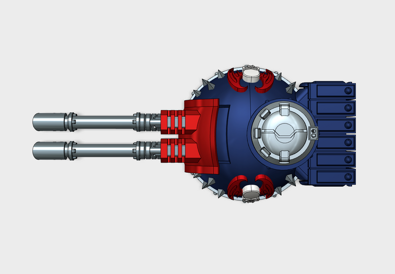 Nightmare Legion : Spiked Phobos Battle Tank Turret Set