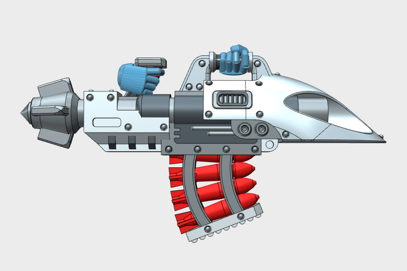Underslung Deathweaver Missile Launcher