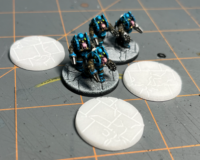 5x Urban Street: 25mm Low-Profile Round Bases