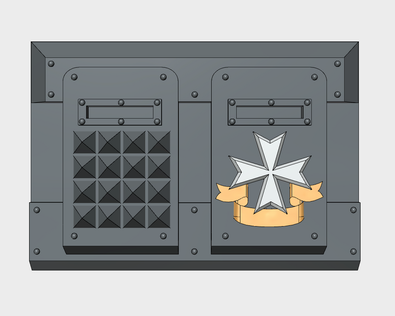 Spiked Maltese Cross : Mark-2 APC Frontplate