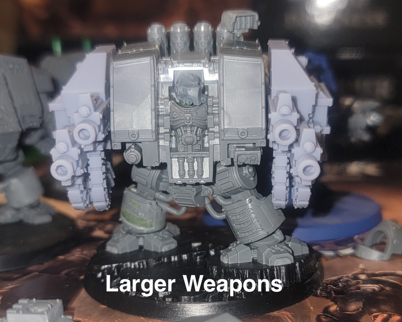 Base - Mortis Dread: Heavy Bolters (Left)