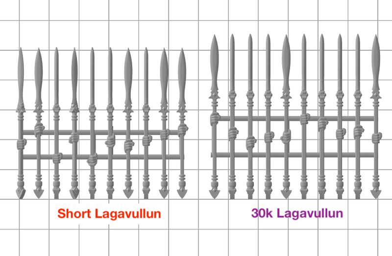 10x One-handed Energy Spear: Short Lagavullun