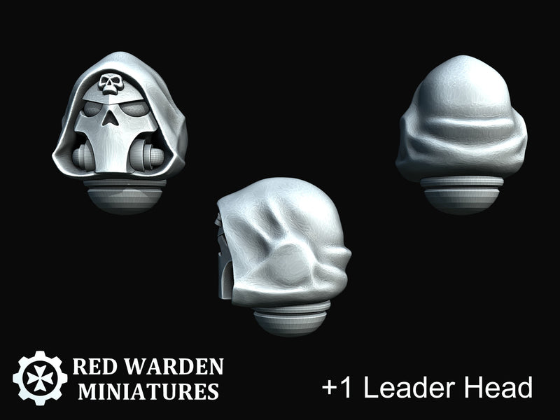 11x RW Hooded Skull Helmets - Featureless Set 1