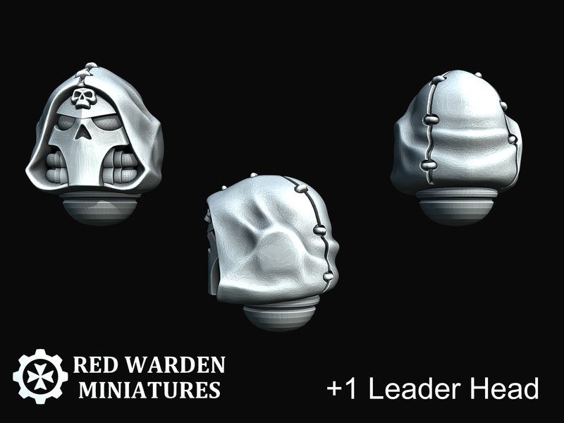 11x RW Hooded Skull Helmets - Featureless Set 2