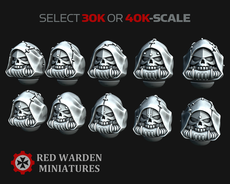 11x RW Hooded Skull Helmets - Rebreather Set 2