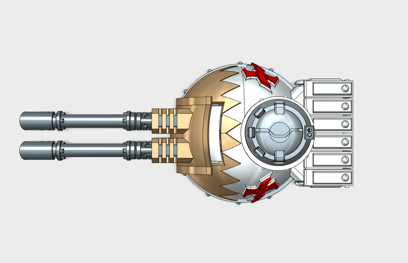 Storm Scars : Phobos Battle Tank Turret Set