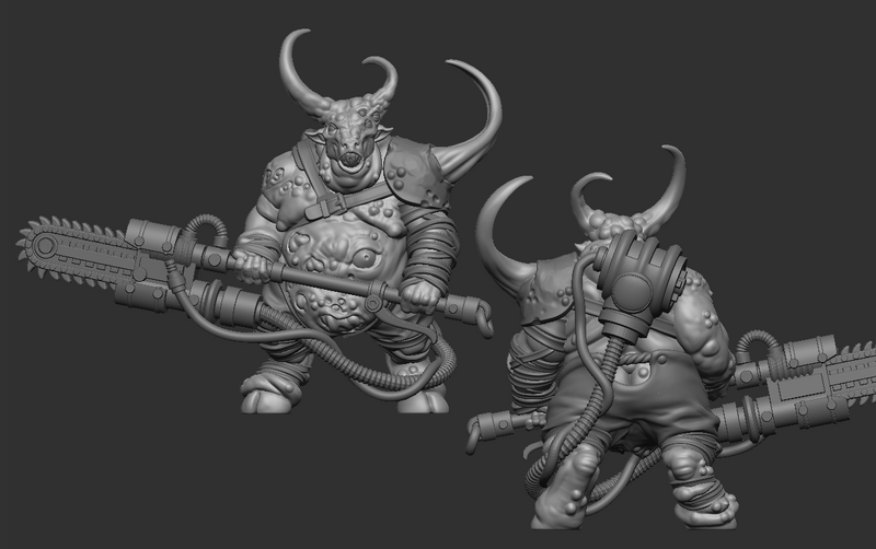 Plague-Herd: Accursed Beastmen Mob