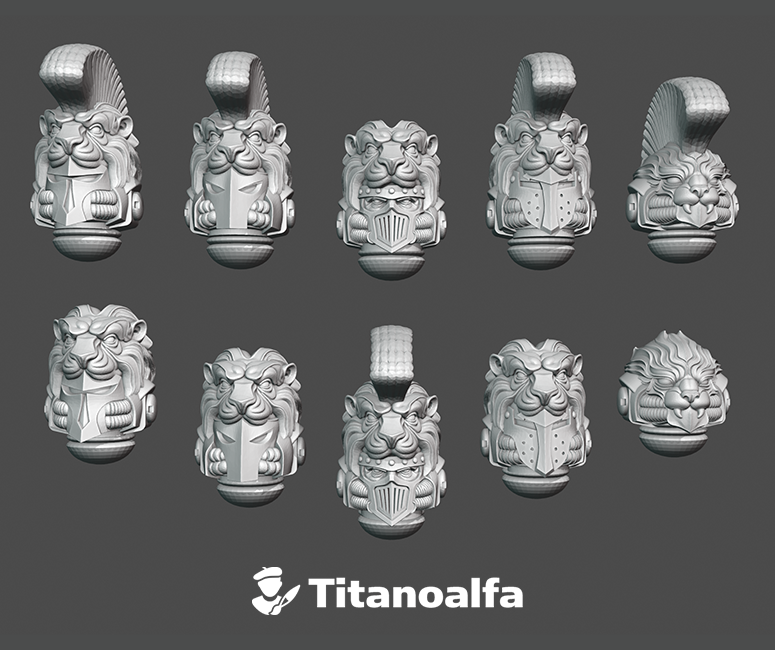 10x Mixed - Leoni Helmets : Set 1