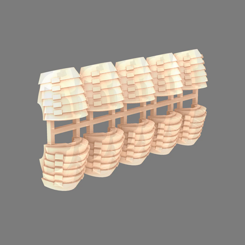 10x Cyber Samurai B - Bushido Shoulder Pads