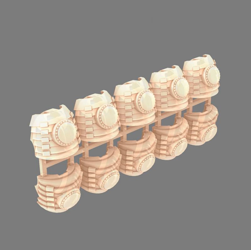 10x Cyber Samurai A - Bushido Shoulder Pads