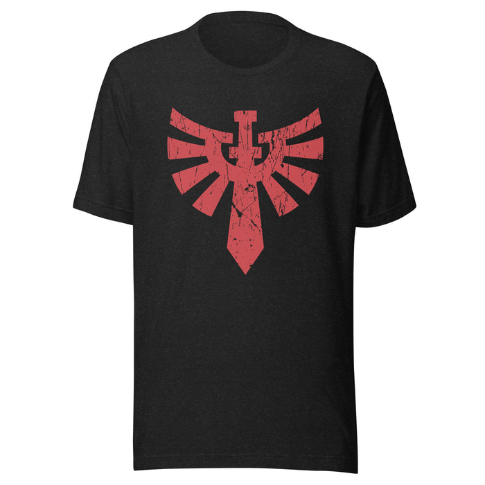Distressed Winged Sword 2 : Unisex 3001 T-Shirt