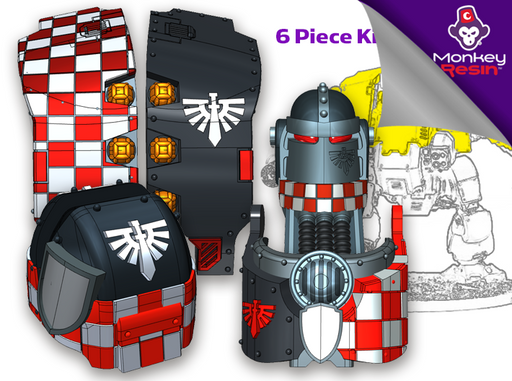 Knight Legion (Chkr): Full Atlas Pattern Kit 3d printed