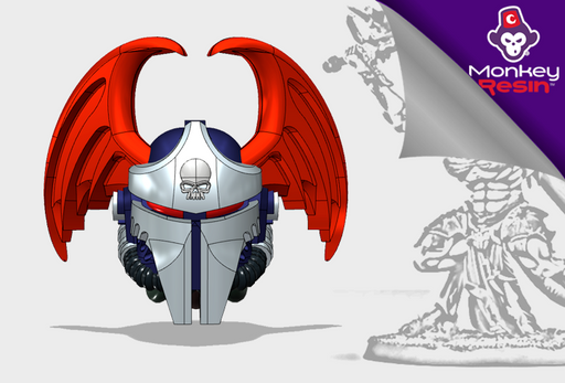 Night Tyrant - Terrogeist Demon Prince Head 3d printed Demon Prince Size