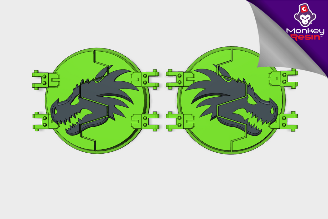 Dragon Head : Legion Deimos Round Doors 3d printed
