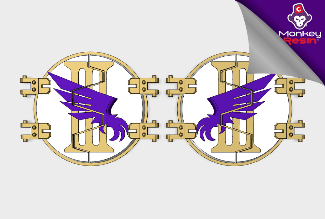 Winged Claw III: Legion Deimos Round Doors 3d printed