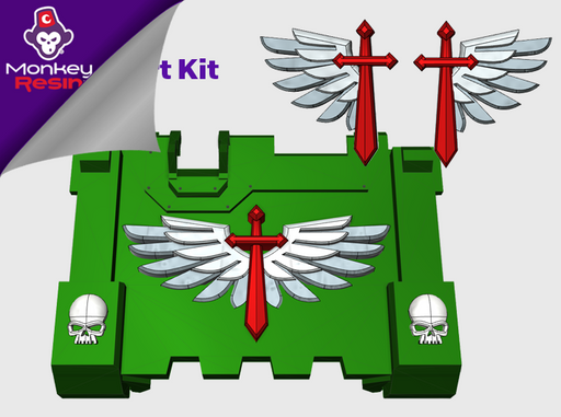 Winged Sword : Impulsor Branding Kit 1 3d printed