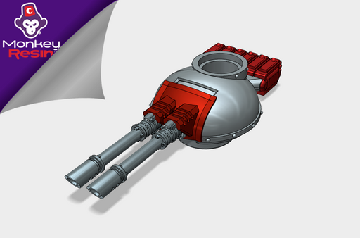 Base : Phobos Twin Laser Turret (Conv.) 3d printed