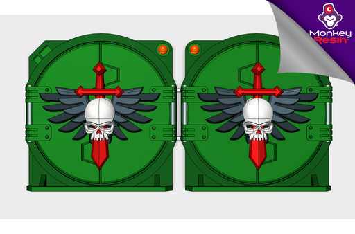 Death Angels : Deimos APC Round Doors 3d printed