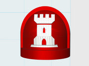 10x Crimson Castellans - G:7a Shoulder Pad 3d printed