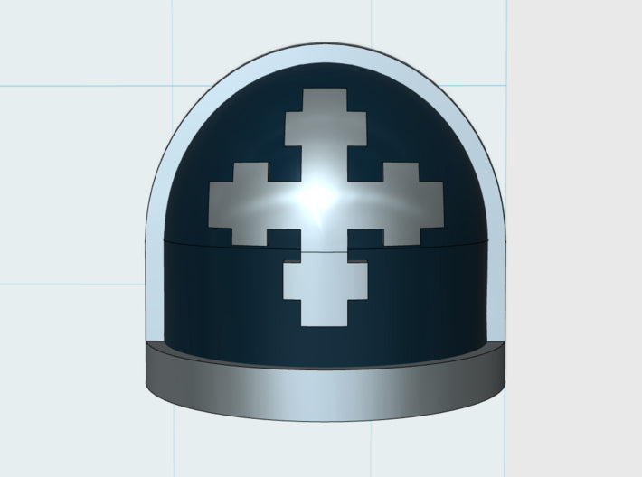 10x Iron knights - G:7a Shoulder Pad 3d printed