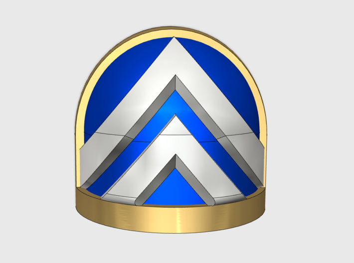 10x Double Chevron - G:7a Shoulder Pad 3d printed